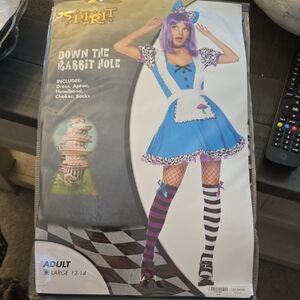 Spirit Down the Rabbit Hole Costume - Blue and Purple